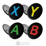 پیکسل گیمینگ دکمه های مشکی ایکس باکس