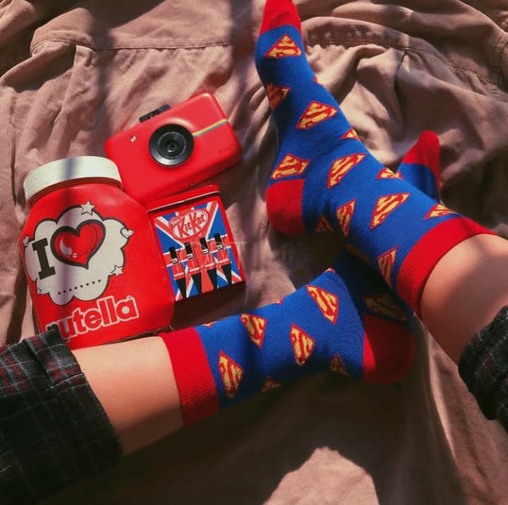 Superman Socks 1-2 جوراب سوپرمن Superman - Image 1