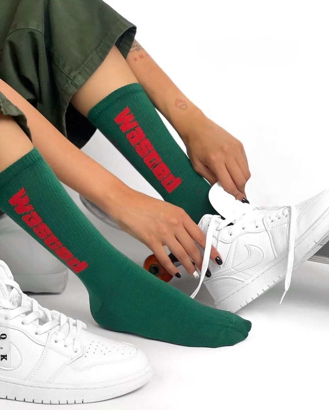 GTA Socks 2-2 جوراب سبز طرح جی تی ای gta