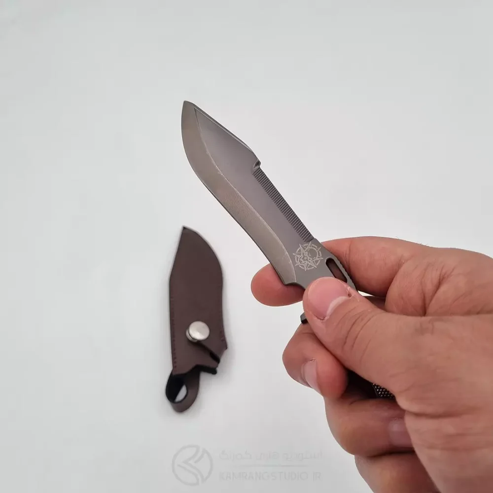ماکت جاکلیدی چاقو شکاری غلاف دار
