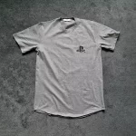 تیشرت گیمینگ پلی استیشن طوسی ملانژ