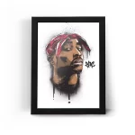 تابلو قاب عکس توپاک شکور 2pac