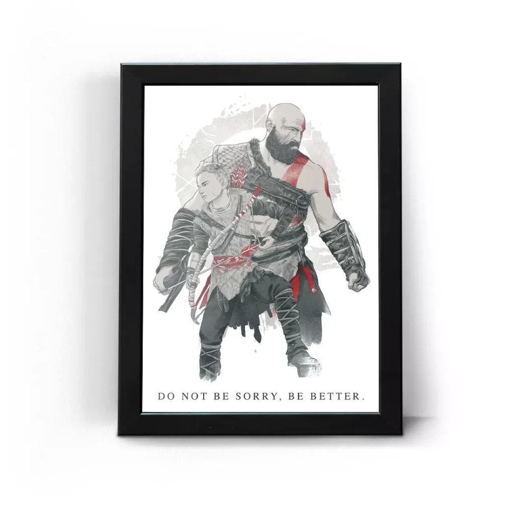 تابلو قاب عکس گیمینگ گاد آف وار خدای جنگ