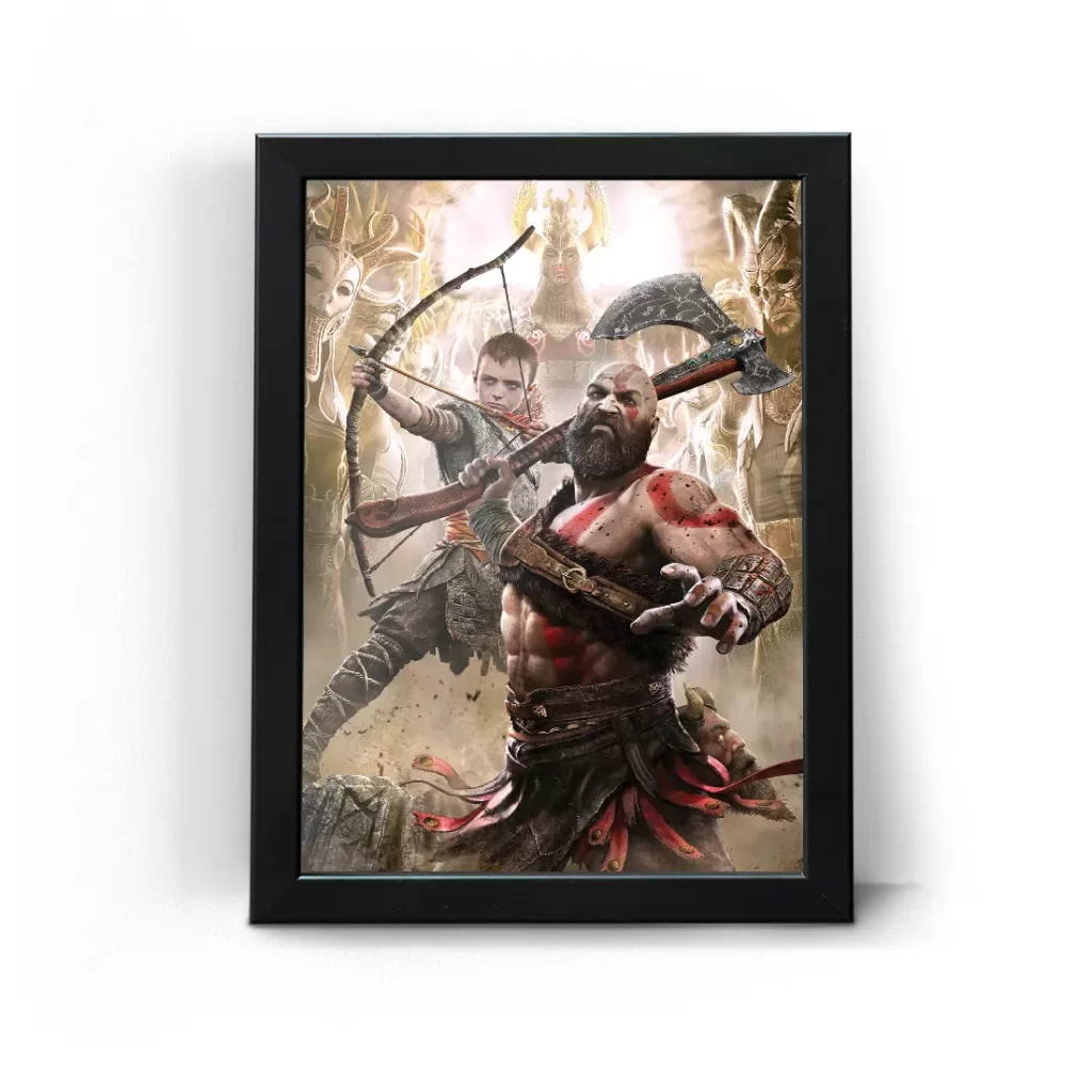 تابلو قاب عکس گیمینگ گاد آف وار خدای جنگ