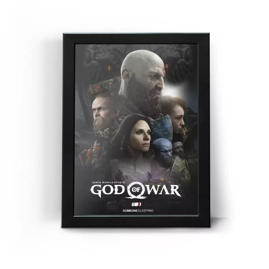 تابلو قاب عکس گیمینگ گاد آف وار خدای جنگ