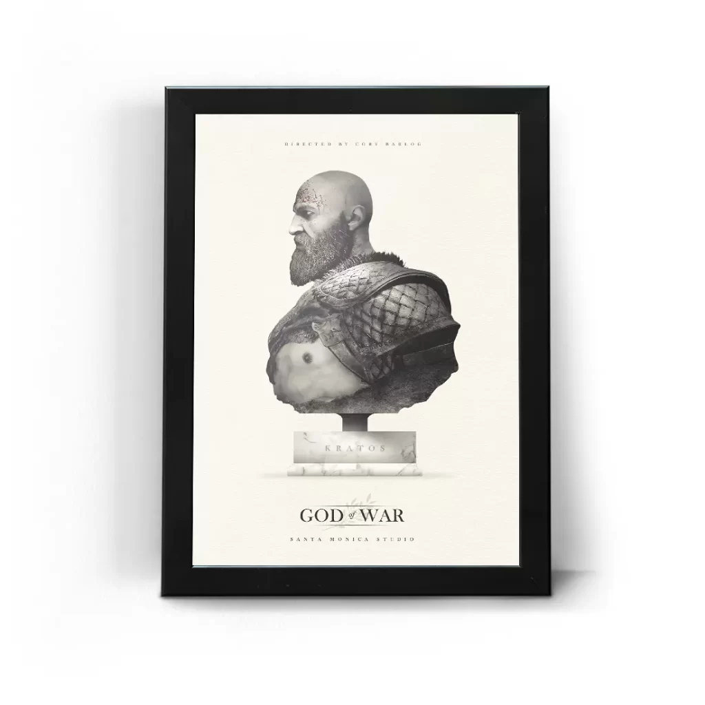 تابلو قاب عکس گیمینگ گاد آف وار خدای جنگ