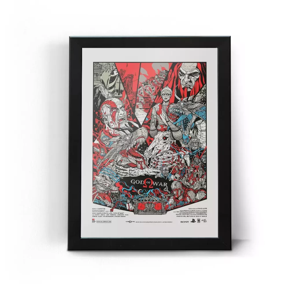 تابلو قاب عکس گیمینگ گاد آف وار خدای جنگ