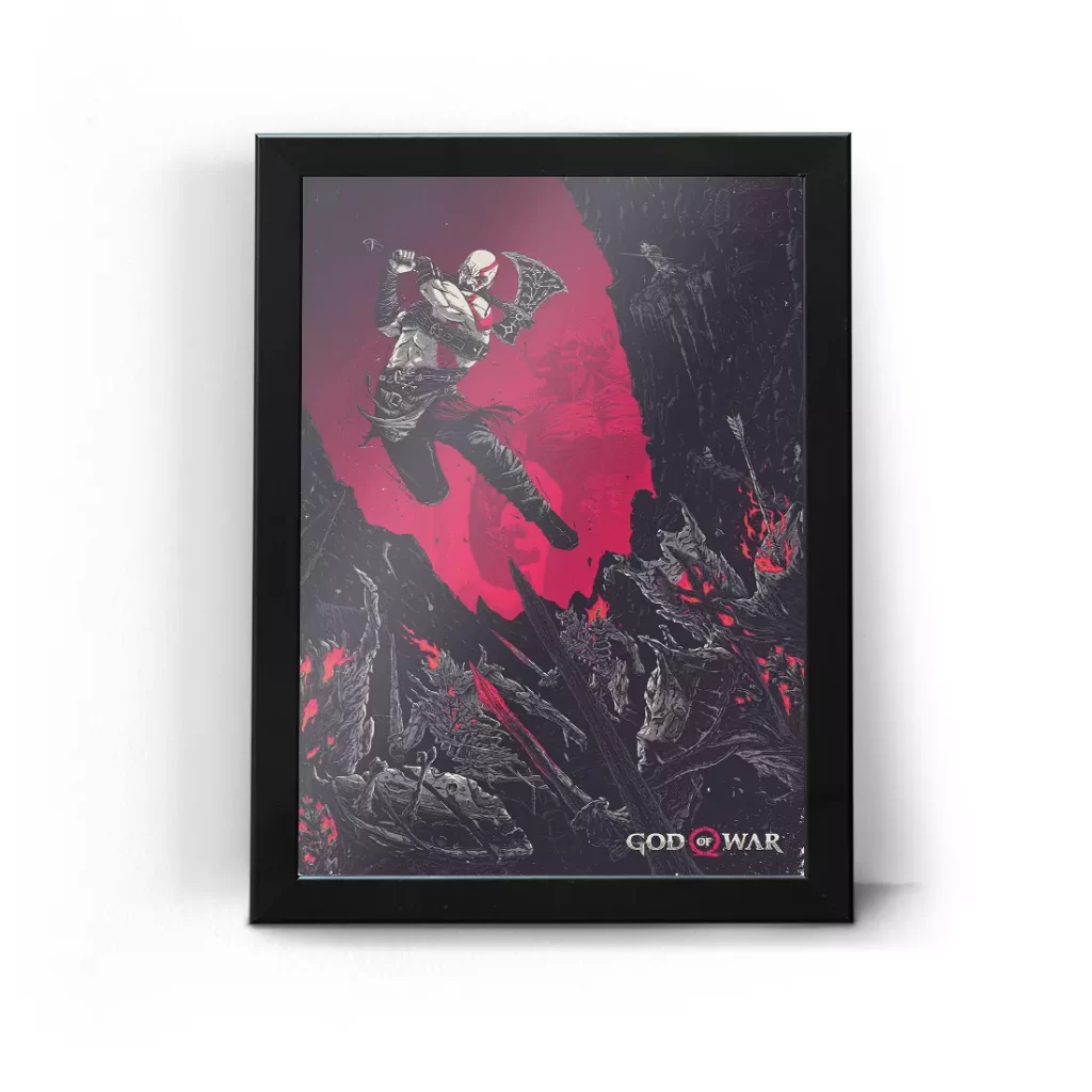 تابلو قاب عکس گیمینگ گاد آف وار خدای جنگ