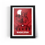 تابلو قاب عکس گیمینگ جنگ ستارگان مندلورین