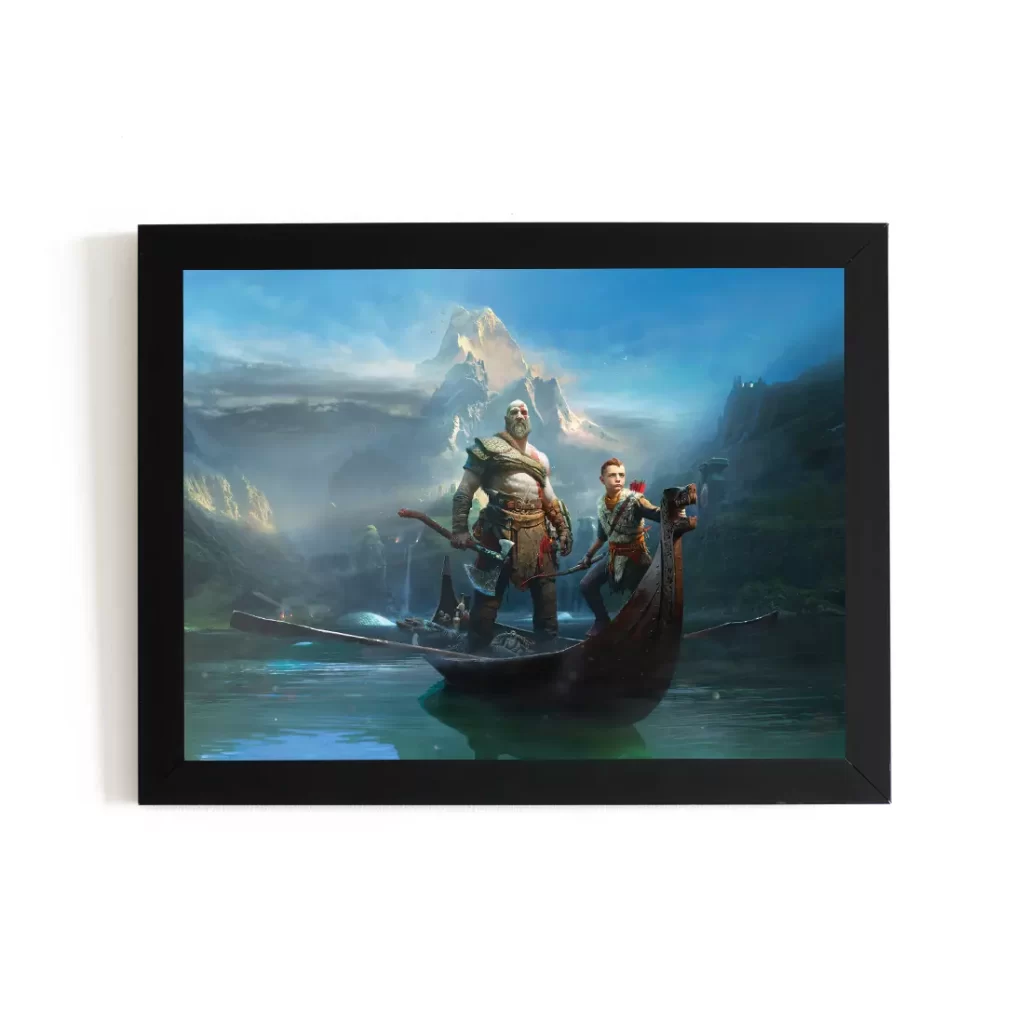 خرید تابلو قاب بازی خدای جنگ گاد آف وار