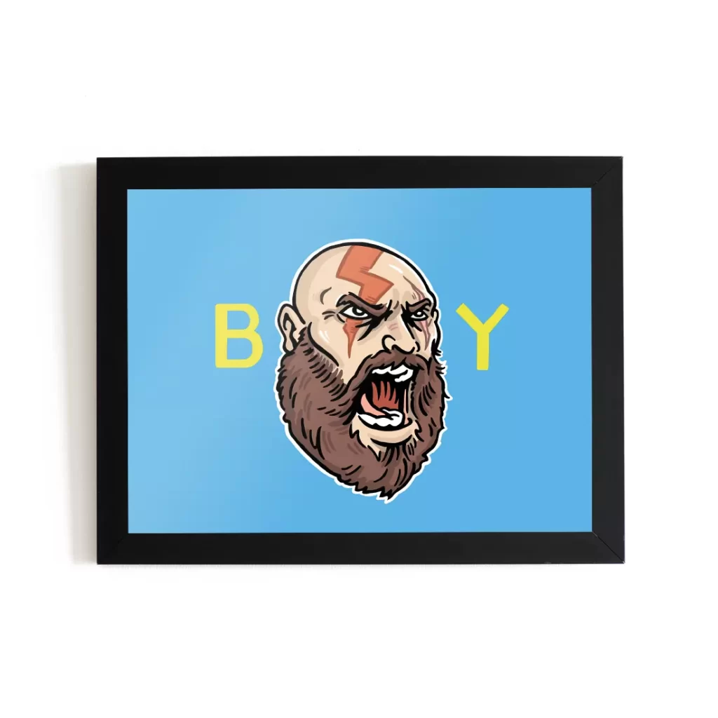 خرید تابلو قاب بازی خدای جنگ گاد آف وار کریتوس