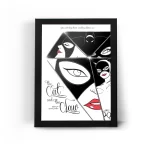 تابلو قاب زن گربه ای Cat woman