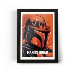 تابلو قاب جنگ ستارگان مندلوریان Mandalorian
