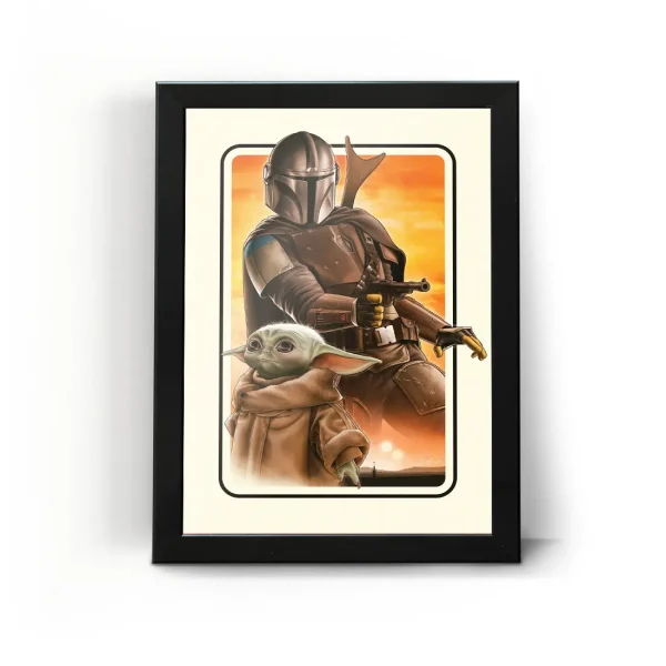تابلو قاب جنگ ستارگان مندلوریان Star Wars Mandalorian