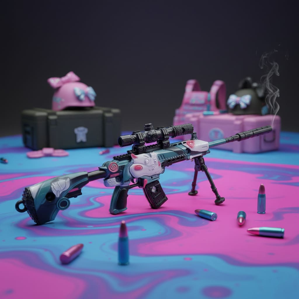 ماکت بزرگ اسلحه M416 مدل انیمه ای