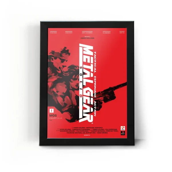 تابلو قاب متال گر کلاسیک Metal Gear