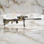 ماکت اسلحه M14 طوسی طلایی سایز بزرگ