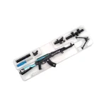 ماکت اسلحه کلاشینکف مشکی آبی سایز بزرگ - Image 3