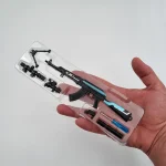 ماکت اسلحه کلاشینکف مشکی آبی سایز بزرگ - Image 4