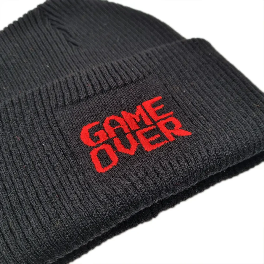 کلاه بافت گلدوزی گیم اور مشکی Game Over - تصویر 2