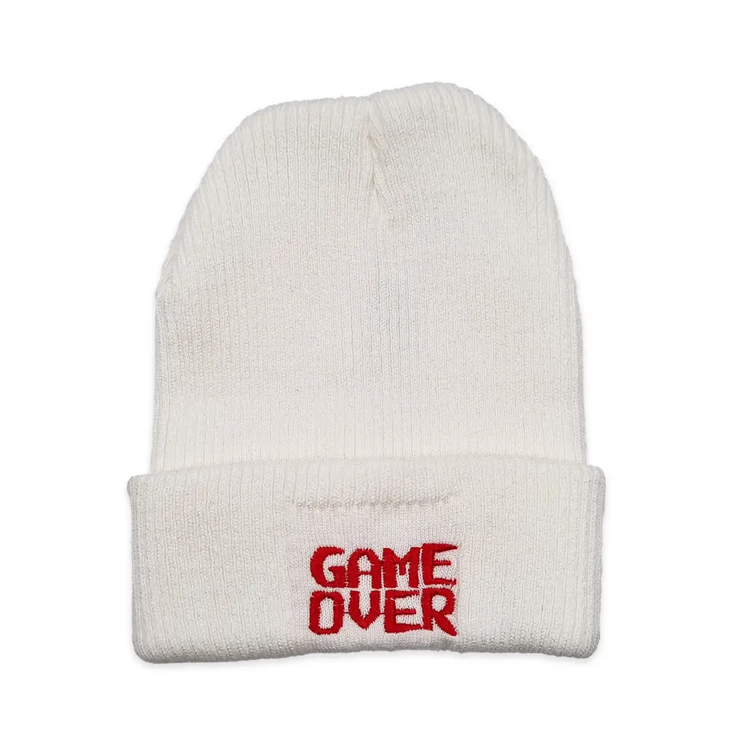 Game Over White Hat 1-1 کلاه بافت گلدوزی گیم اور سفید Game Over
