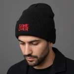 کلاه بافت گلدوزی گیم اور مشکی Game Over - Image 3