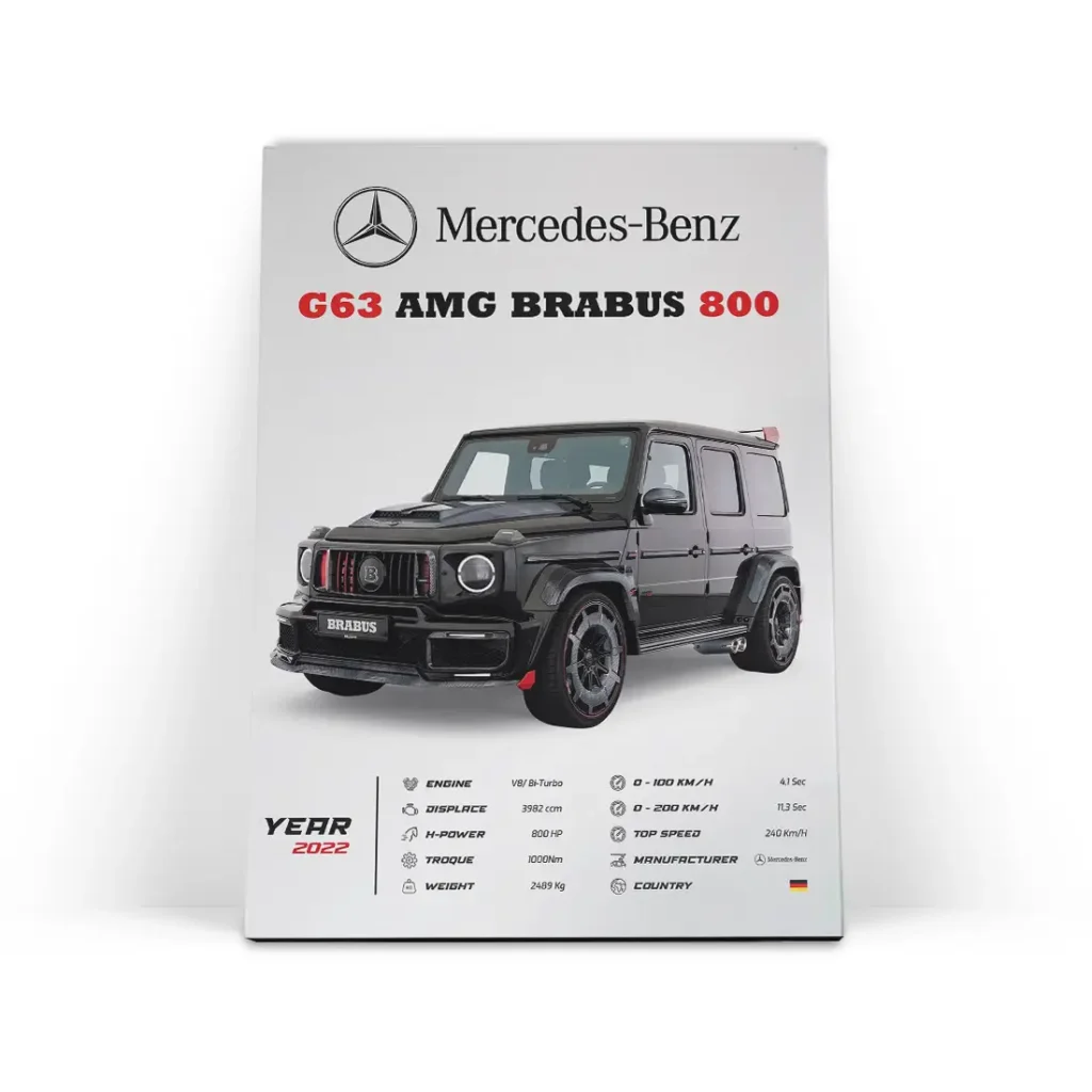 تابلو شاسی ماشین اسپرت مرسدس بنز مدل 3