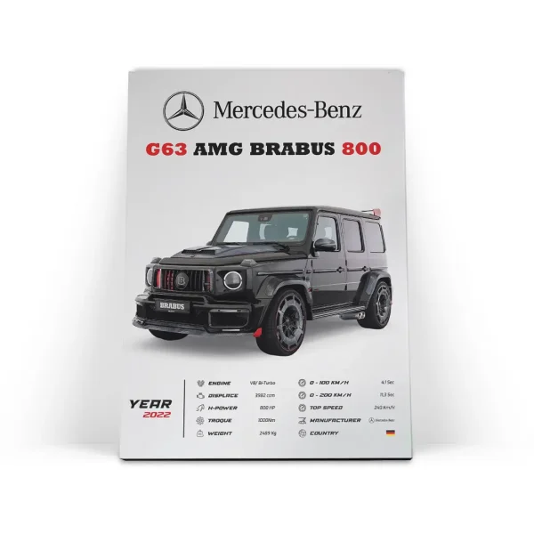 تابلو شاسی ماشین اسپرت مرسدس بنز مدل 3