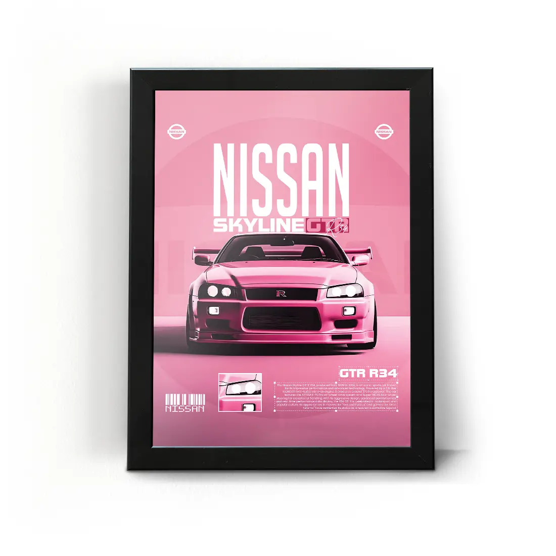 Car Nissan frame-09 تابلو قاب ماشین نیسان 9