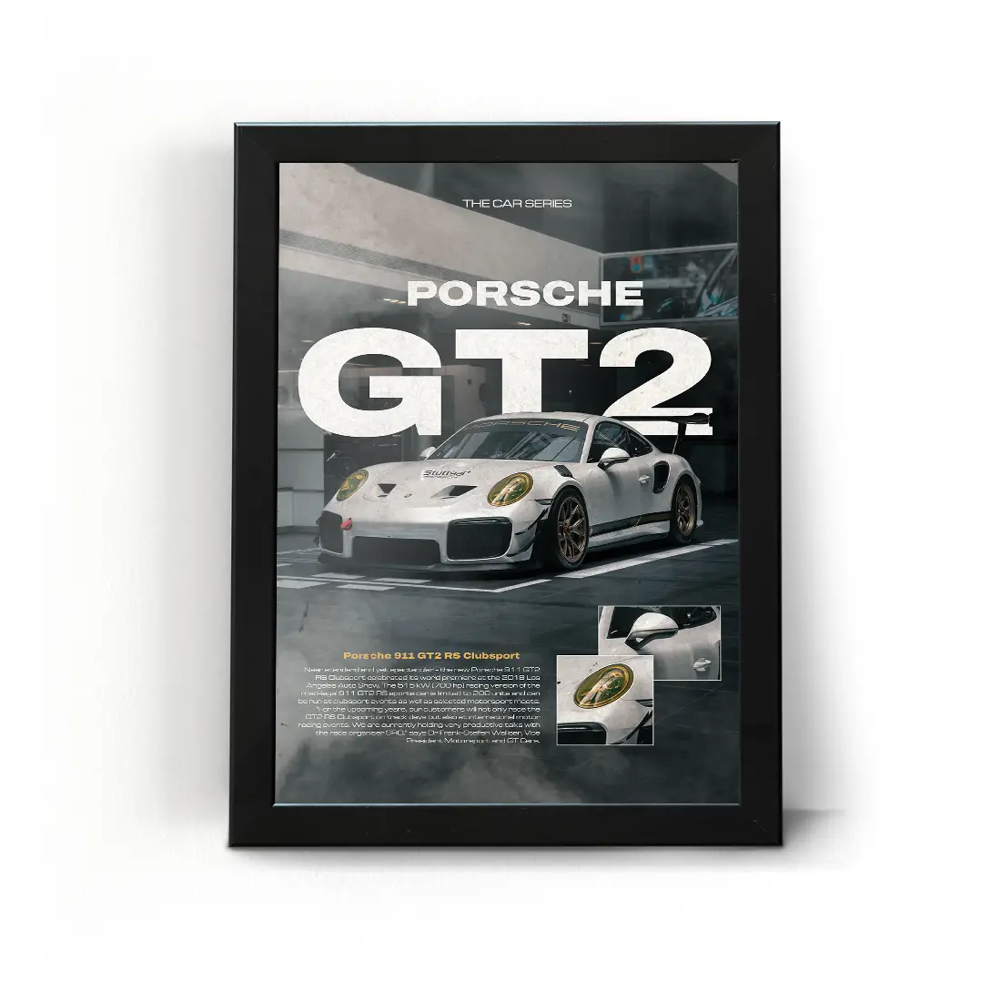 Car Porsche frame-08 تابلو قاب ماشین پورشه 8