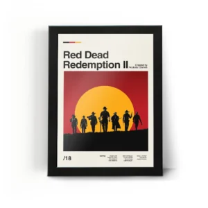 تابلو قاب رد دد ردمپشن red dead redemption 15