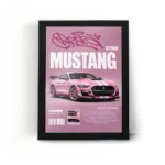 تابلو قاب ماشین فورد موستانگ Ford Mustang Pink