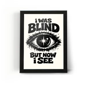 تابلو قاب من کور بودم I Was Blind