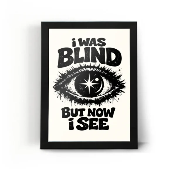 تابلو قاب من کور بودم I Was Blind