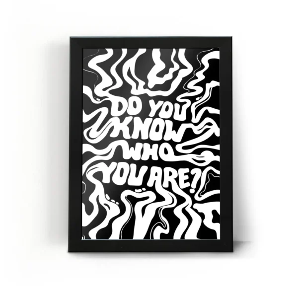 تابلو قاب میدونی تو کی هستی do you know who you are?