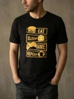 تیشرت گیمینگ Eat Sleep Game