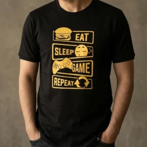 تیشرت گیمینگ Eat Sleep Game