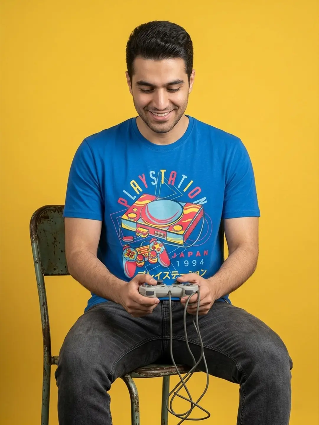 Playstation Tshirt 4-1 تیشرت گیمینگ طرح پلی استیشن وان