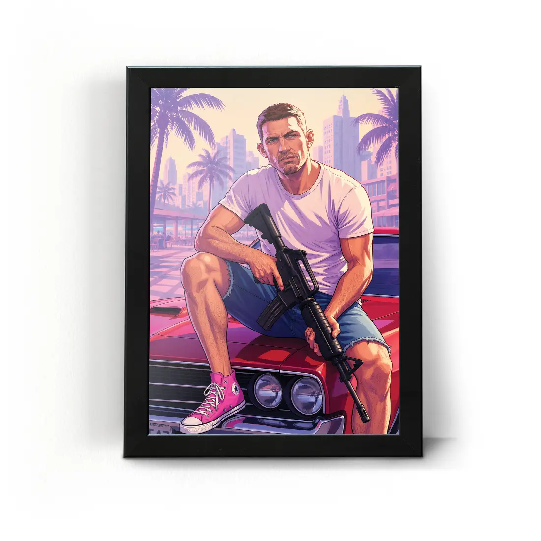 GTA frame-13 تابلو قاب جی تی ای وی آی GTA V.I طرح 13