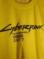 تیشرت سایبرپانک 2077 Cyberpunk رنگ زرد - Image 4