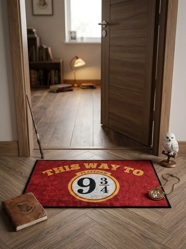 Harry Potter Doormat 2-1 پادری هری پاتر طرح سکوی نه و سه چهارم