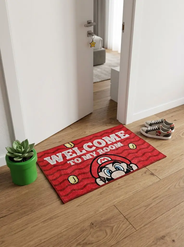 Super Mario Doormat 1-1 پادری اتاق طرح سوپر ماریو Super Mario