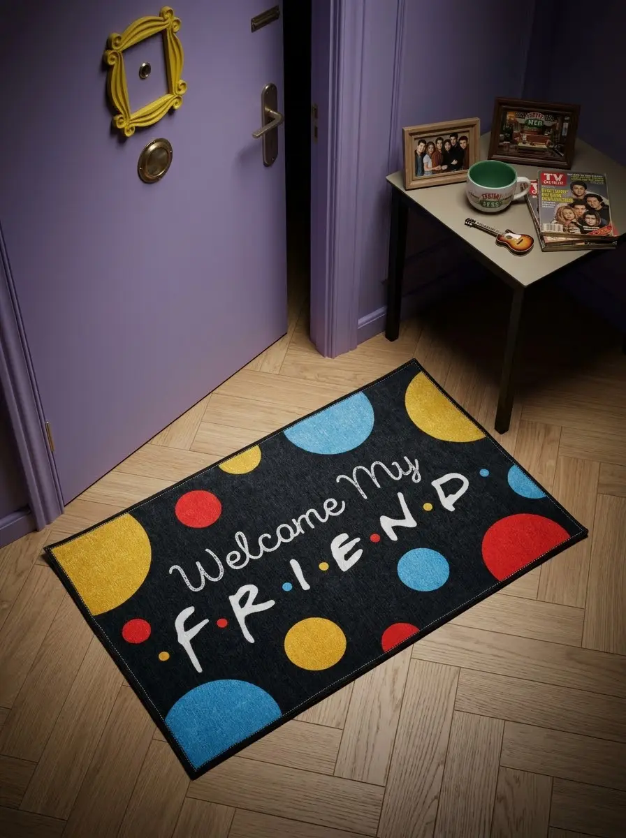 Friends Doormat 1-1 پادری طرح خوش اومدی دوستم Freinds